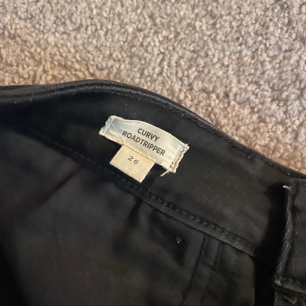 Madewell Curvy Roadtripper Black Skinny Jeans